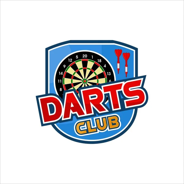 Darts Club Векторний Дизайн Логотипів — стоковий вектор