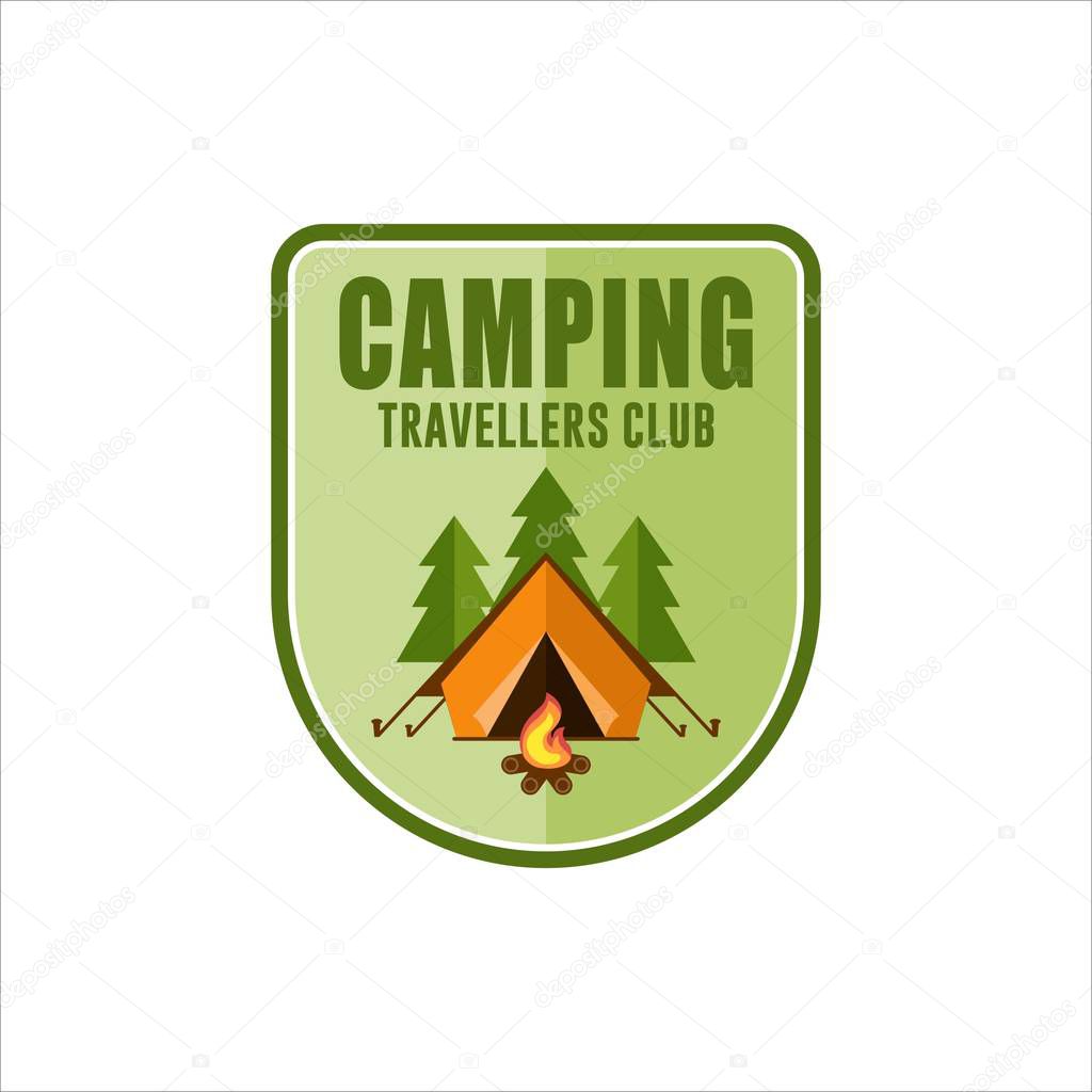 Camping travellers Club Vector Design