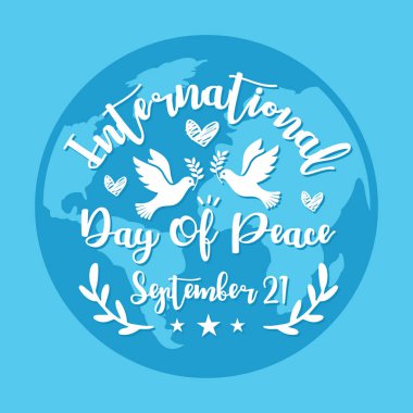 Uluslararası Gündüz ve Barış Mektup Arkaplan Tasarımı