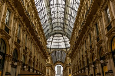 Milano 'daki Galleria Vittorio Emanuele Manzarası - 1