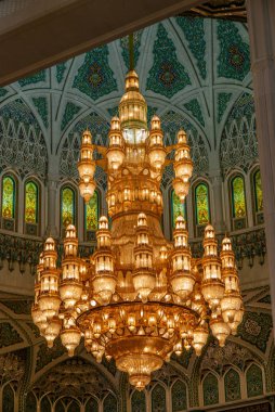 Muscat Büyük Camii 'nin avize detayı - 3