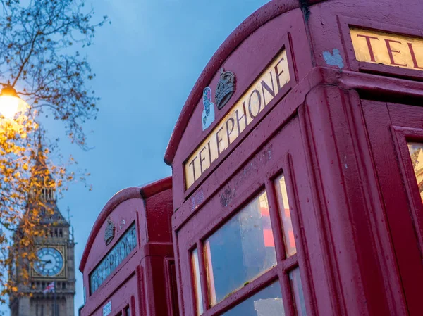 Traditional British phone booth with Big Ben in background - 3