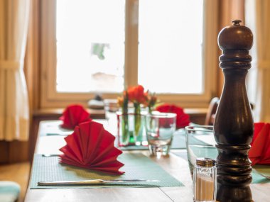 Masa yemek için hazır.