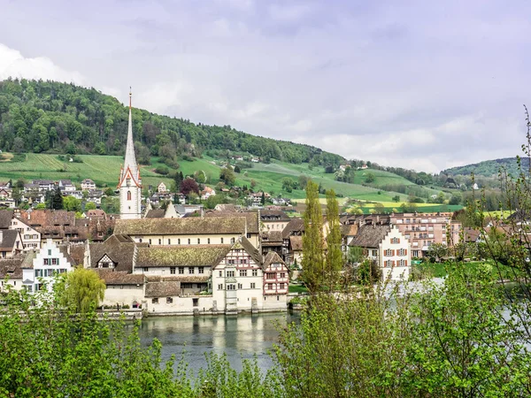 Malownicza panorama miejscowości Stein am Rhein - 1 — Zdjęcie stockowe