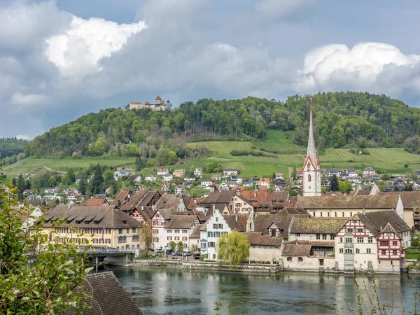 Malownicza panorama miejscowości Stein am Rhein - 2 — Zdjęcie stockowe