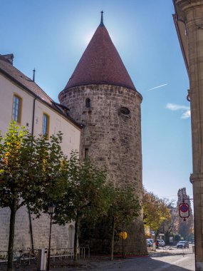 Yverdon Kalesi 'nin güzel kulesi