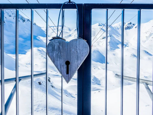 Heart in the Swiss Alps - 1 Royalty Free Stock Images