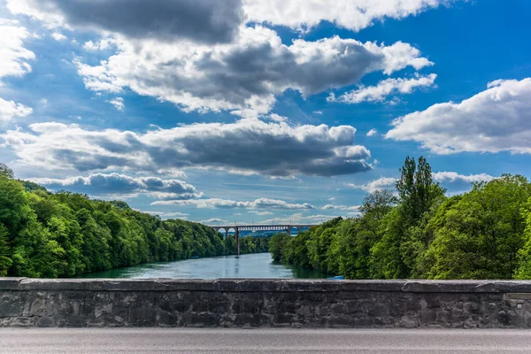 Puente ferroviario sobre el Rin en Eglisau - 3 — Foto de Stock