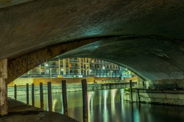 Milano 'daki Darsena manzarası