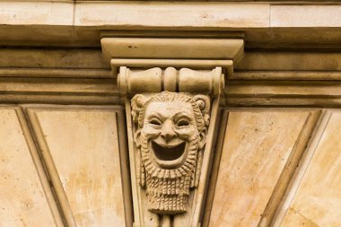 Almanya, Frankfurt - 11 Temmuz 2017: Frankfurt 'taki Opera Binası' nın dekorasyon ayrıntıları