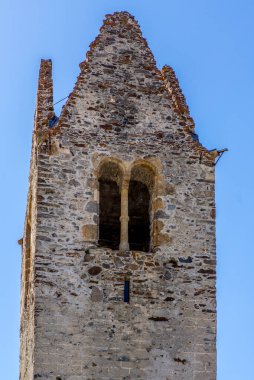 Engadin 'deki San Gian Şapeli Manzarası