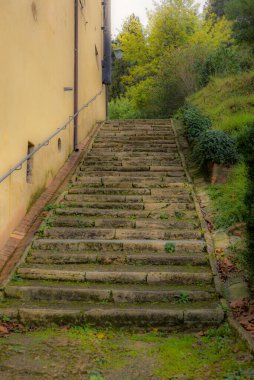 Tuscany 'de küçük bir ortaçağ köyü.