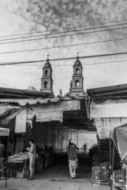 Monterrey, Meksika - 16 Ocak 2017: Monterrey 'deki merkezi gıda pazarı