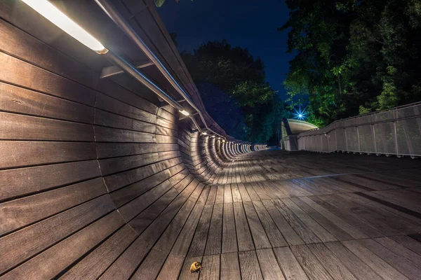 Ponte Pedonale Delle Onde Henderson Sul Monte Faber Singapore — Foto Stock