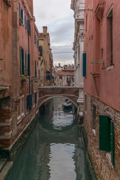 View Channel Old Palaces Venice — Stock Photo, Image