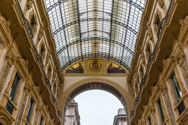 Милан Италия Июня 2016 Вид Галерею Vittorio Emanuele Милане — стоковое фото