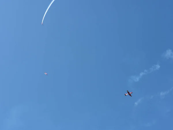 Lenzerheide Switzerland September 2018 Air Show Patrouille Suisse Swiss Alps — Stock Photo, Image