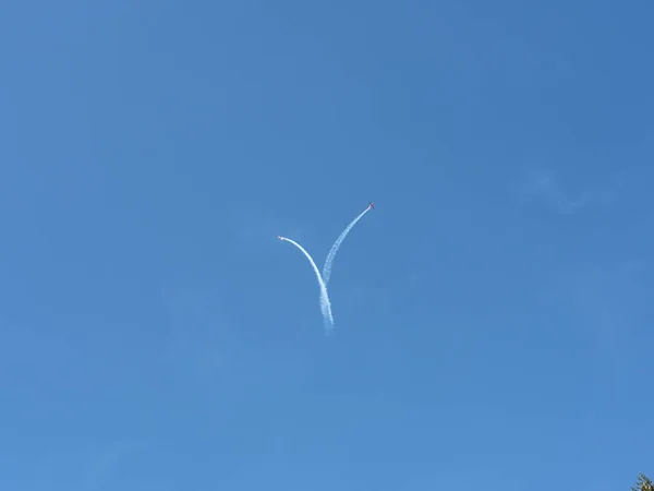 Lenzerheide Suisse Septembre 2018 Salon Patrouille Suisse Sur Les Alpes — Photo