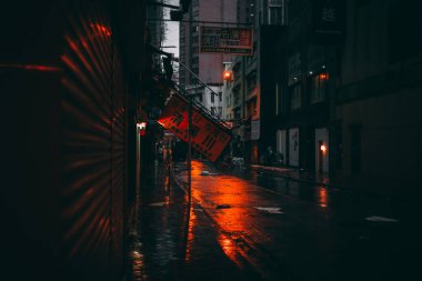 Hong Kong, Hong Kong - 16 Eylül 2018 Tayfun Mangkhut 'un Hong Kong üzerindeki yıkıcı etkisi