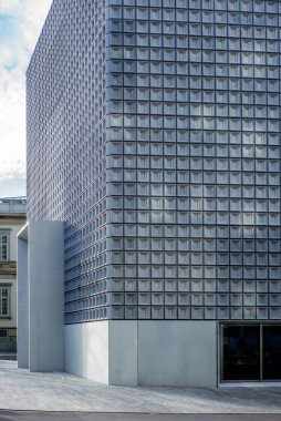 Chur, İsviçre - 19 Şubat 2017: Bahnhofstrasse 35 'teki 