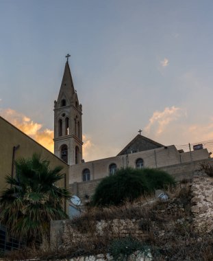 Jaffa 'daki St. Peters Katolik Kilisesi manzarası
