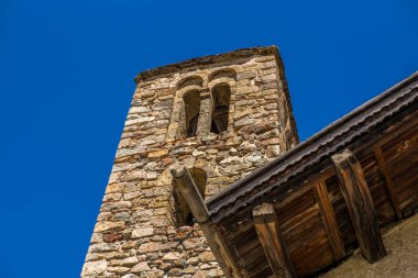 Engadin 'deki San Gian Şapeli Manzarası