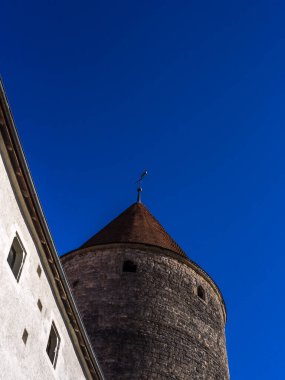 Yverdon Kalesi 'nin güzel kulesi