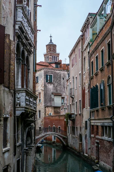 Widok Kanał Stare Pałace Wenecji — Zdjęcie stockowe