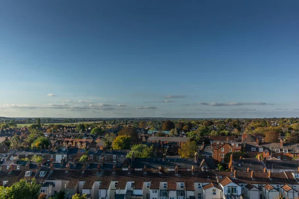 Utsikt Över Oxford Nya Och Gamla Klassiska Byggnader Varm Solig — Stockfoto