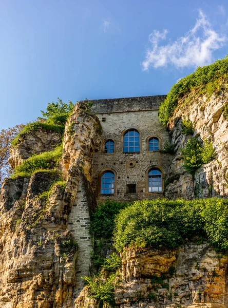 Unikátní Středověká Architektura Lucembursku Vrcholu Přírodní Ochrany — Stock fotografie