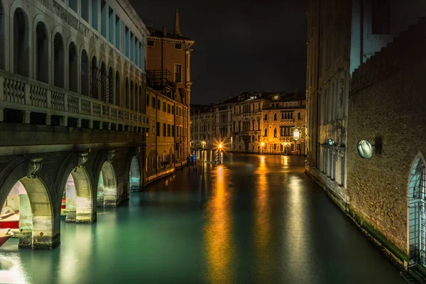 Widok Kanał Stare Pałace Wenecji — Zdjęcie stockowe