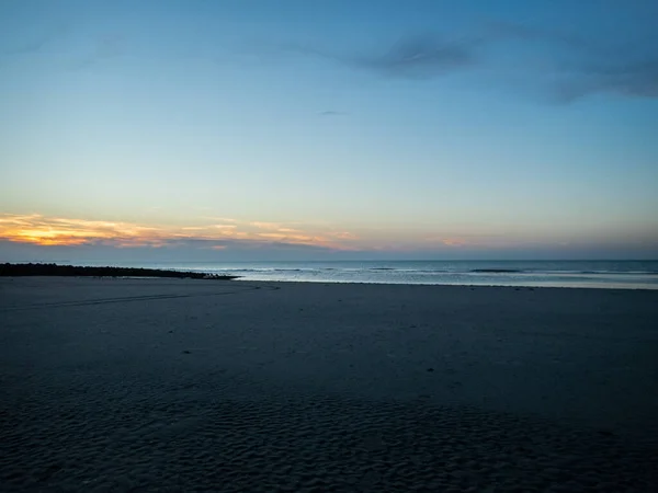 View Beach Wadden Sea Island Ameland Netherlands Autumn Sunset — Stock Photo, Image