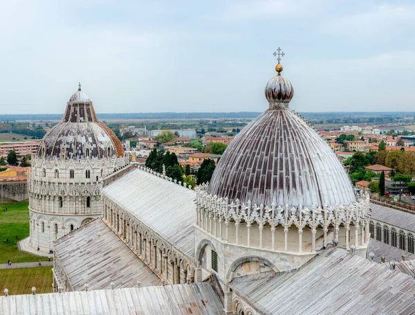 Detalhes Cúpula Telhado Catedral Pisa Dia Outono — Fotografia de Stock