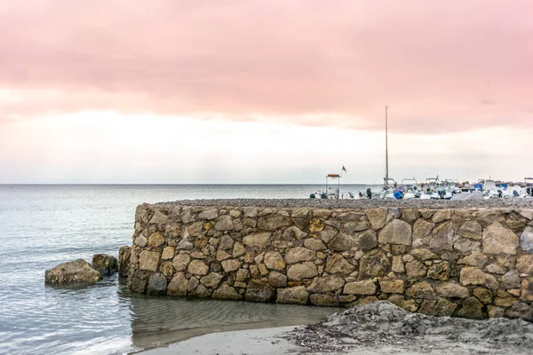 Mer Marina Toscanes Automne Coucher Soleil — Photo