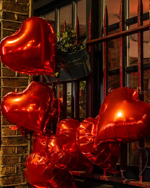 Globo Forma Corazón Para Celebrar Día San Valentín — Foto de Stock