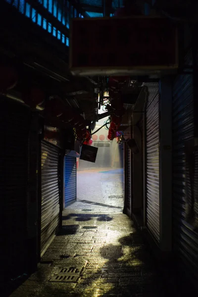 Een Mysterieuze Steeg Trap Het Taiwanese Dorp Jiufen Met Chinese — Stockfoto