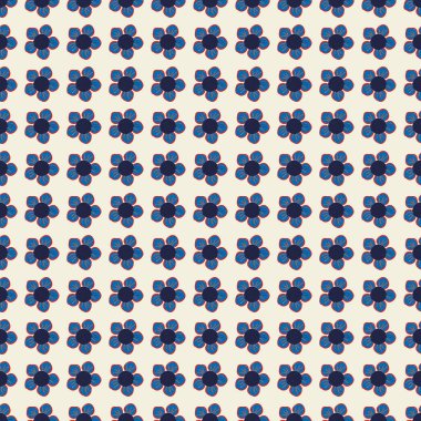 Küçük mavi çiçekler iz arkaplanını tekrarlıyor