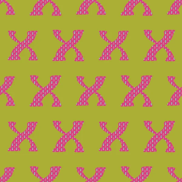 X de l'arrière-plan d'impression de motif répétitif alfabet — Image vectorielle