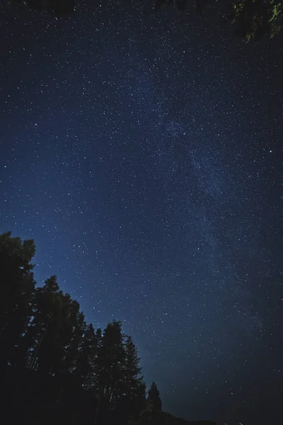 Mágico Etéreo Cielo Nocturno Con Vistas Vía Láctea Nebulosas Estrellas — Foto de Stock