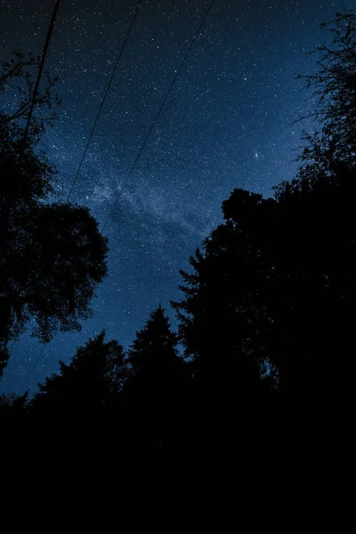 Mágico Etéreo Cielo Nocturno Con Vistas Vía Láctea Nebulosas Estrellas — Foto de Stock