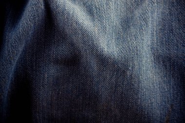 Eski mavi arka plan kot pantolonu kumaş dokusu detayı