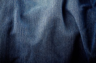 Eski mavi arka plan kot pantolonu kumaş dokusu detayı