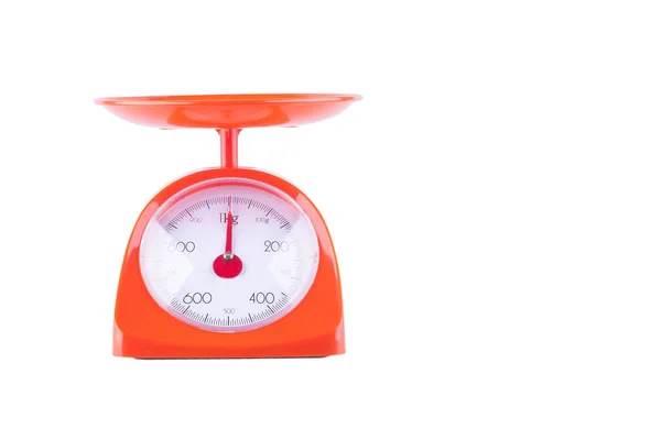Ağırlık dengesi tartısı yiyecek makinası beyaz arka plan mutfak ekipmanı nesnesi izole