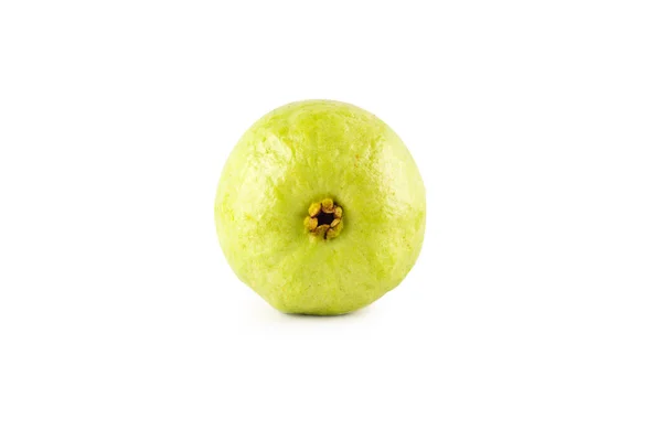 Νωπά Φρούτα Γκουάβα Λευκό Φόντο Φρούτα Γεωργία Τροφίμων Απομονωμένα — Φωτογραφία Αρχείου