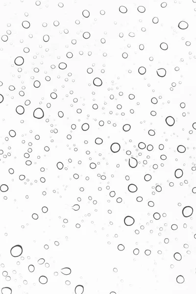Капли Воды Капли Дождя Стеклянном Фоне — стоковое фото