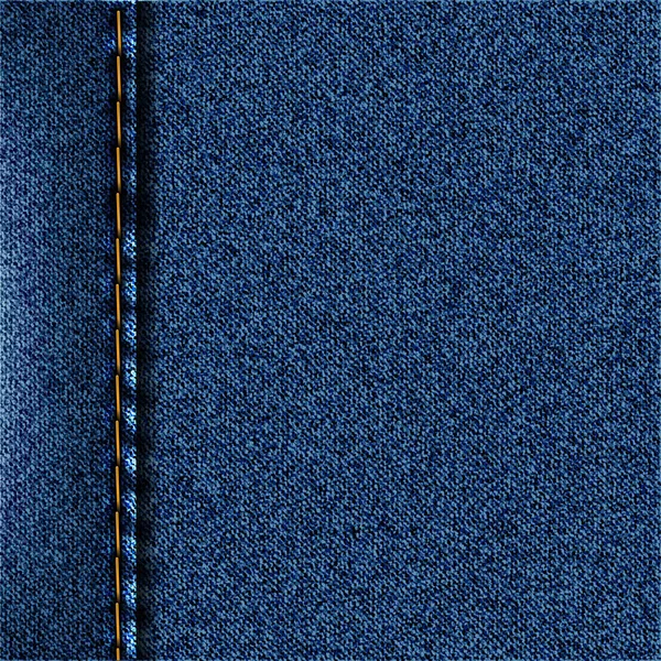 Blue Denim Texture Jeans Background Vector Illustration — стоковый вектор