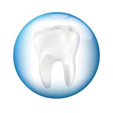 Sağlıklı diş ile parlayan etkisi, kavram, diş beyazlatma illüstrasyon vektör