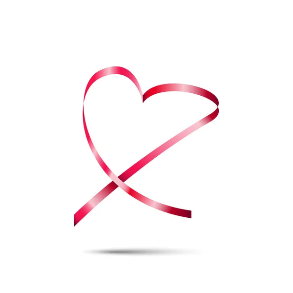 Hart Achtergrond Happy Valentine Day Concept Vectorillustratie — Stockvector