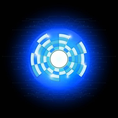 Çeşitli teknoloji öğeleri yüksek teknoloji iletişim kavramı yenilik arka plan arka plan