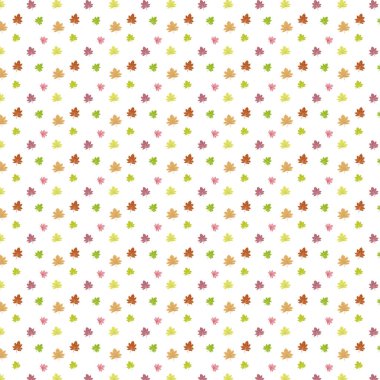 Beyaz Arka Plan üzerinde renk Akçaağaç Yaprakları Sonbahar Seti, Vektör illüstrasyon